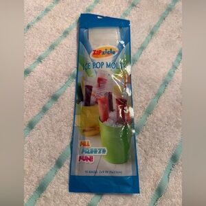 New-ZIP ZICLE-18 Count Clear Bags- Size 2x9 In (5x23 Cm) Ice Pop Molds